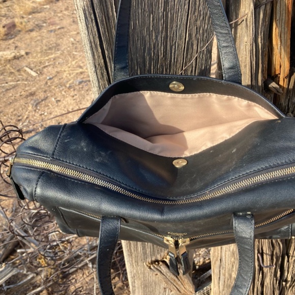 KNOMO LONDON - AUDLEY Designer Black Leather Laptop Briefcase Bag *SOLD OUT* - Picture 5 of 10